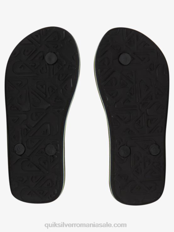 negru 8-16 șlapi molokai XT6B2024 băieți Quiksilver