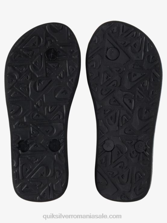 negru 8-16 șlapi molokai XT6B2029 băieți Quiksilver