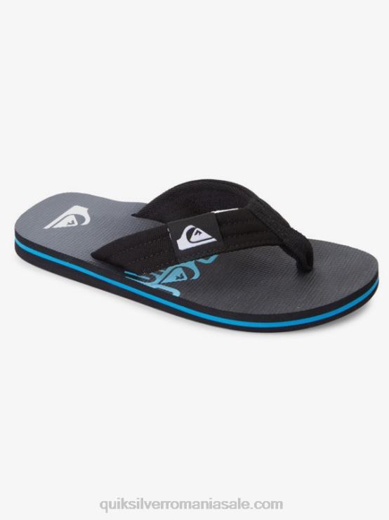 negru 8-16 molokai layback pentru tineret sandale de bază XT6B2254 băieți Quiksilver