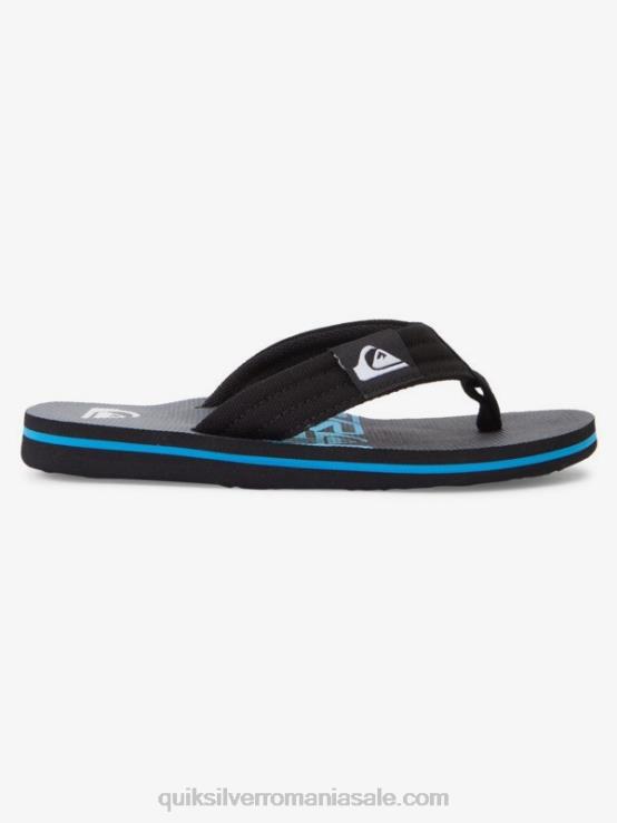 negru 8-16 molokai layback pentru tineret sandale de bază XT6B2254 băieți Quiksilver