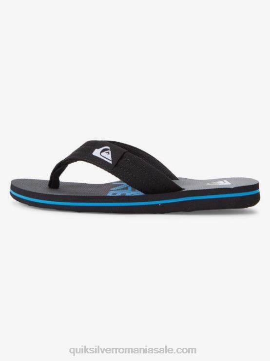 negru 8-16 molokai layback pentru tineret sandale de bază XT6B2254 băieți Quiksilver