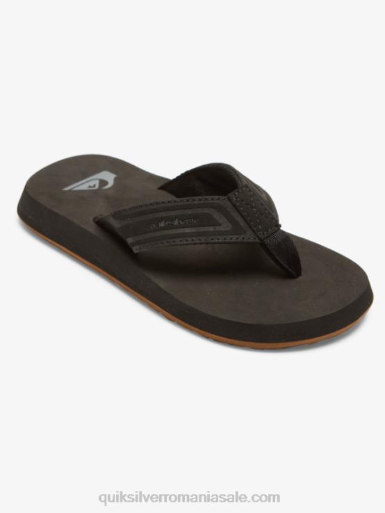 negru 8-16 sandale cu cheie de maimuță XT6B2181 băieți Quiksilver