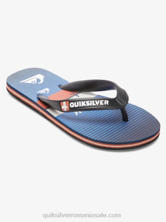 negru/albastru 8-16 șlapi molokai XT6B2030 băieți Quiksilver