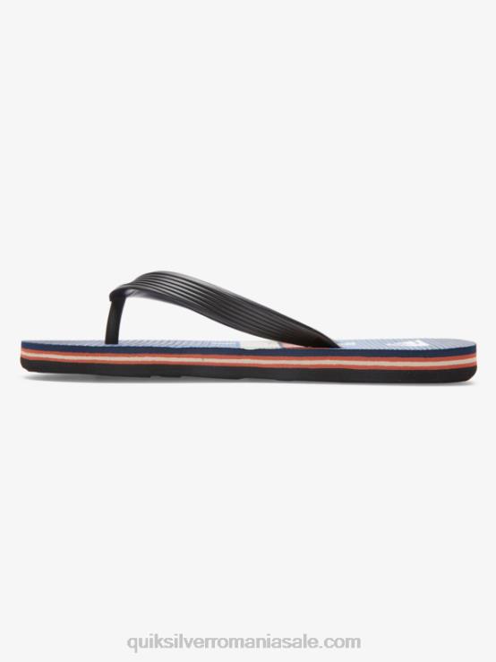 negru/albastru 8-16 șlapi molokai XT6B2030 băieți Quiksilver