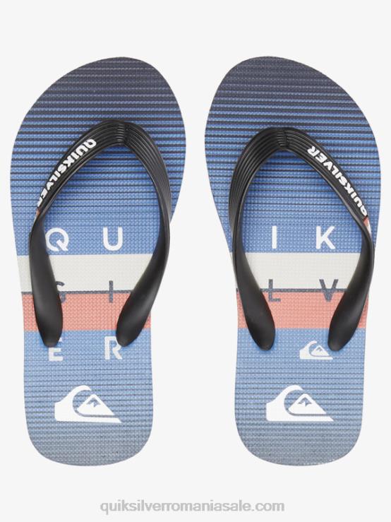 negru/albastru 8-16 șlapi molokai XT6B2030 băieți Quiksilver