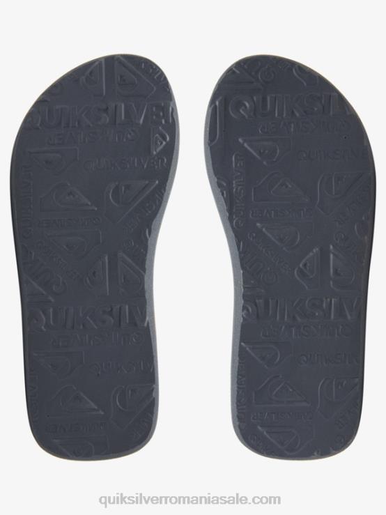 negru/gri/galben 8-16 sandale cu cusături molokai XT6B2150 băieți Quiksilver