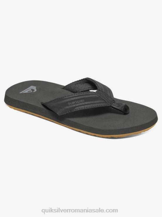 negru/maro 8-16 sandale cu cheie de maimuță XT6B2285 băieți Quiksilver