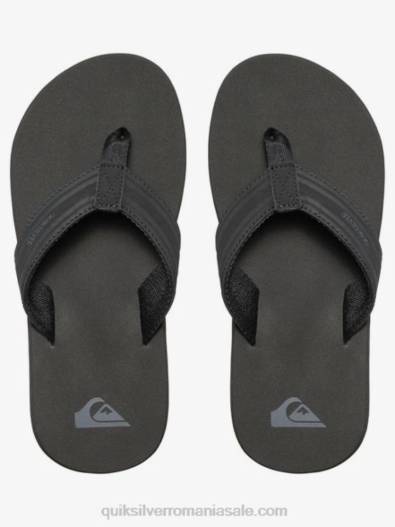 negru/maro 8-16 sandale cu cheie de maimuță XT6B2285 băieți Quiksilver