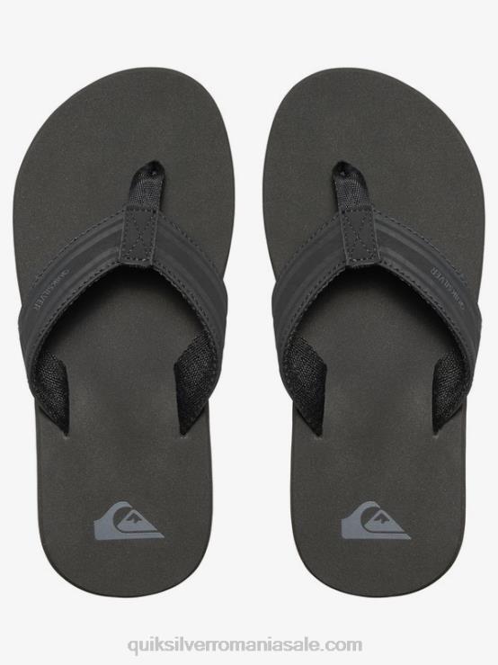 negru/maro 8-16 sandale cu cheie de maimuță XT6B2285 băieți Quiksilver