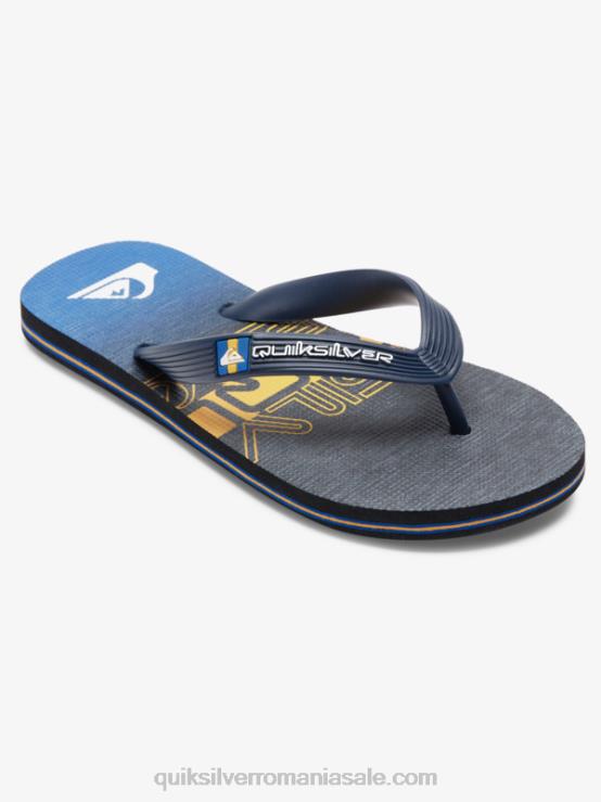 negru/portocaliu 8-16 șlapi molokai XT6B2027 băieți Quiksilver