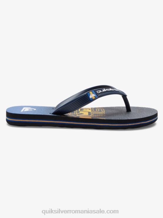 negru/portocaliu 8-16 șlapi molokai XT6B2027 băieți Quiksilver