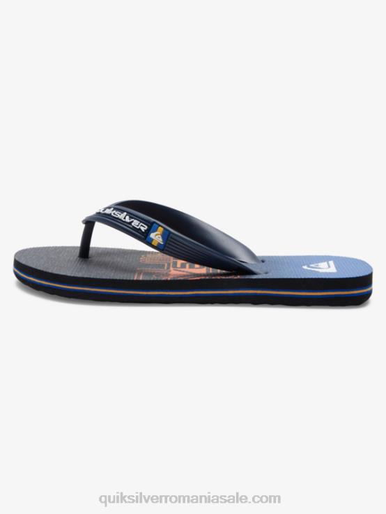 negru/portocaliu 8-16 șlapi molokai XT6B2027 băieți Quiksilver