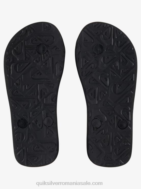 negru/portocaliu/gri 8-16 șlapi cu panou molokai XT6B2206 băieți Quiksilver
