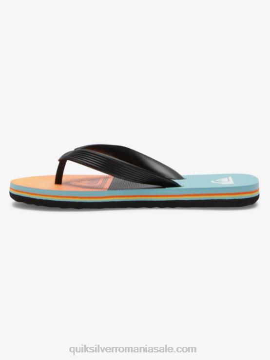negru/portocaliu/gri 8-16 șlapi molokai XT6B2021 băieți Quiksilver