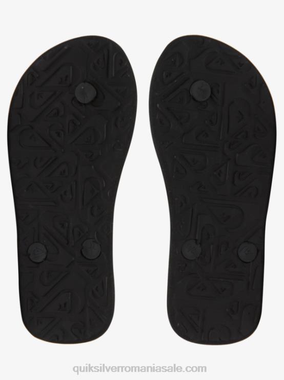 negru/portocaliu/gri 8-16 șlapi molokai XT6B2021 băieți Quiksilver