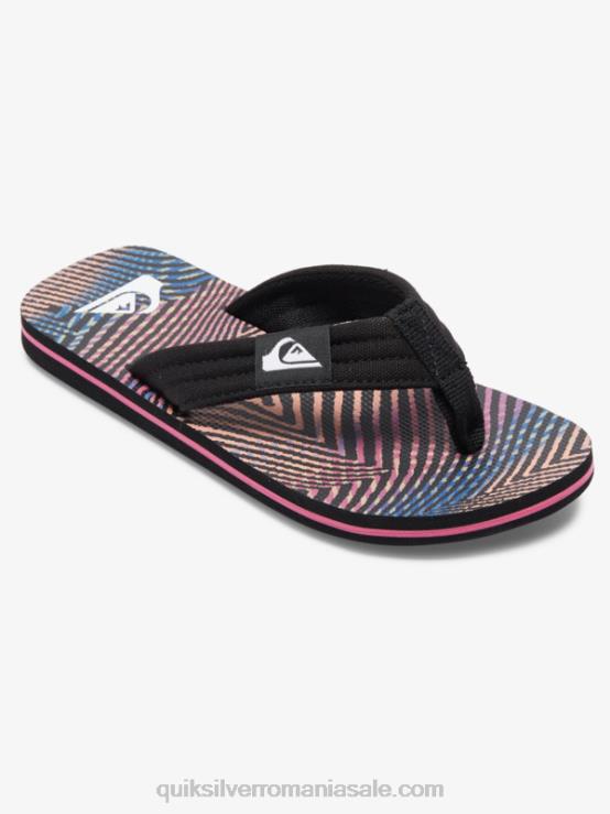 negru/portocaliu/gri 8-16 sandale molokai layback XT6B1995 băieți Quiksilver
