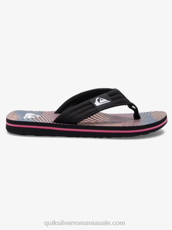 negru/portocaliu/gri 8-16 sandale molokai layback XT6B1995 băieți Quiksilver