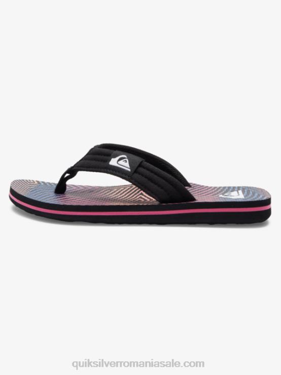negru/portocaliu/gri 8-16 sandale molokai layback XT6B1995 băieți Quiksilver
