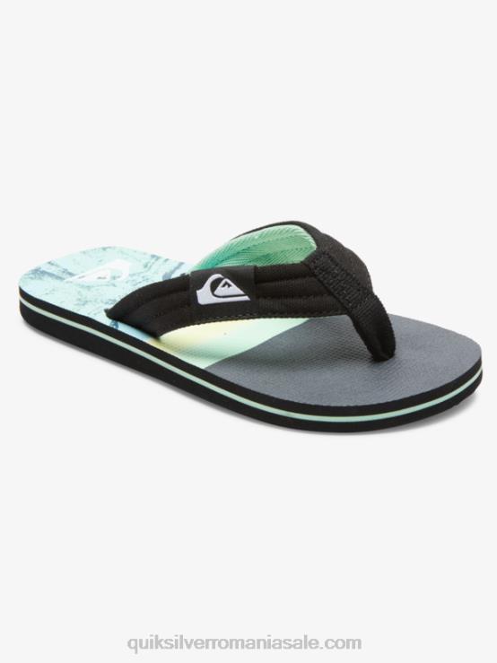 verde 1 8-16 molokai layback pentru tineret sandale de bază XT6B2249 băieți Quiksilver