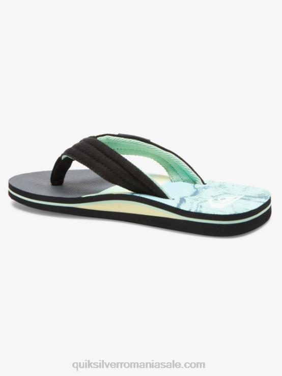 verde 1 8-16 molokai layback pentru tineret sandale de bază XT6B2249 băieți Quiksilver