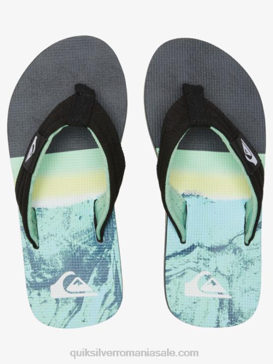 verde 1 8-16 molokai layback pentru tineret sandale de bază XT6B2249 băieți Quiksilver