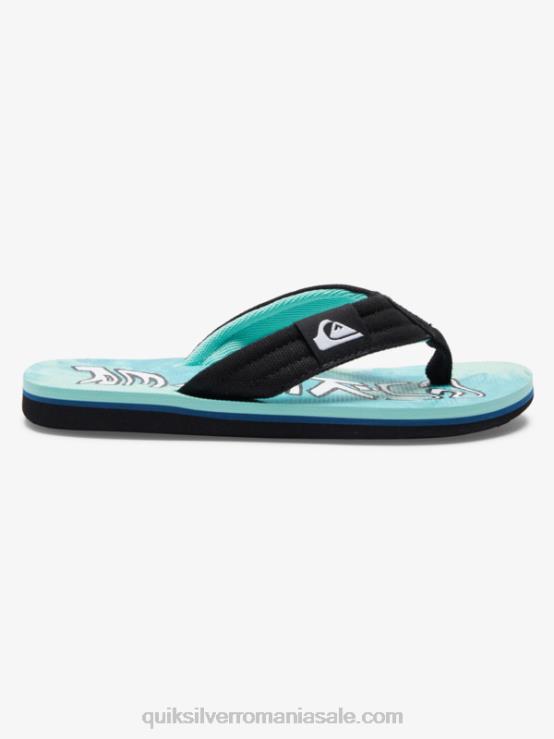 verde/albastru/galben 8-16 sandale molokai layback XT6B1994 băieți Quiksilver