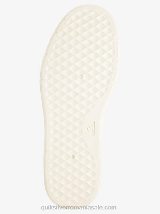 alb negru pantofi slip-on harbour wharf XT6B1290 bărbați Quiksilver