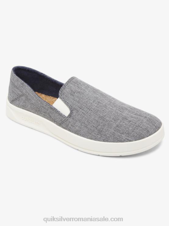 gri/alb pantofi slip-on harbour wharf XT6B1291 bărbați Quiksilver