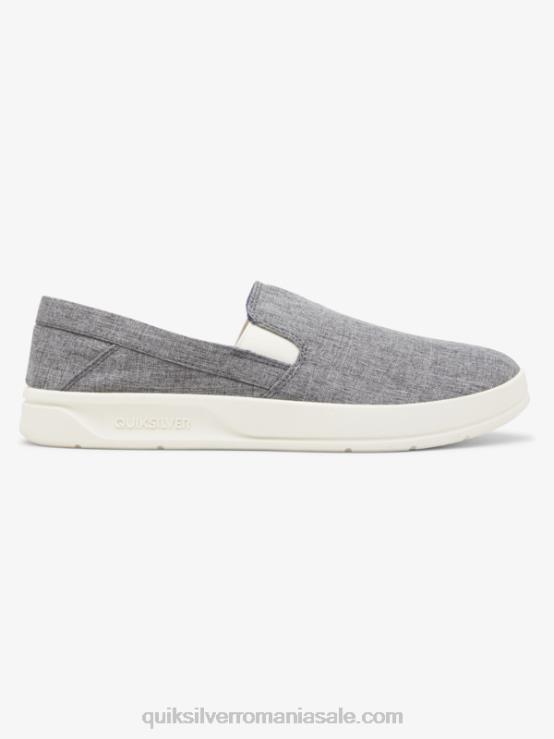 gri/alb pantofi slip-on harbour wharf XT6B1291 bărbați Quiksilver