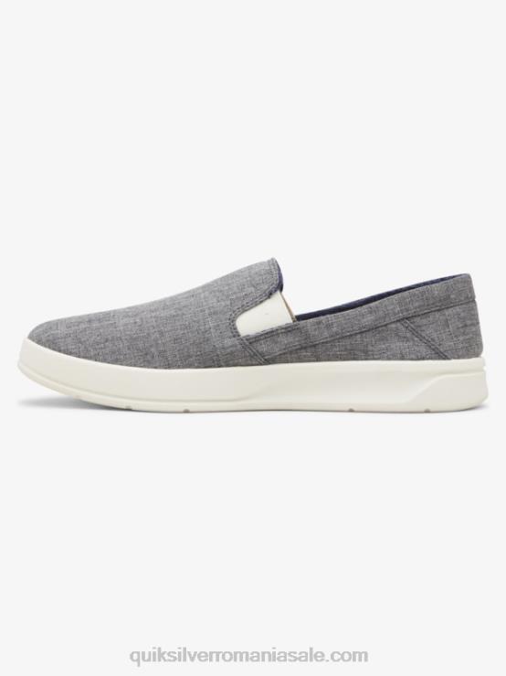 gri/alb pantofi slip-on harbour wharf XT6B1291 bărbați Quiksilver