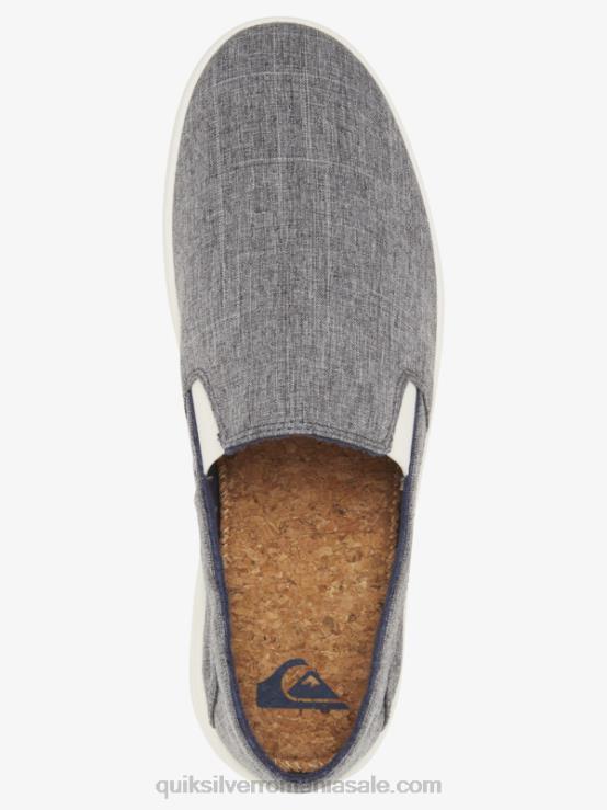 gri/alb pantofi slip-on harbour wharf XT6B1291 bărbați Quiksilver