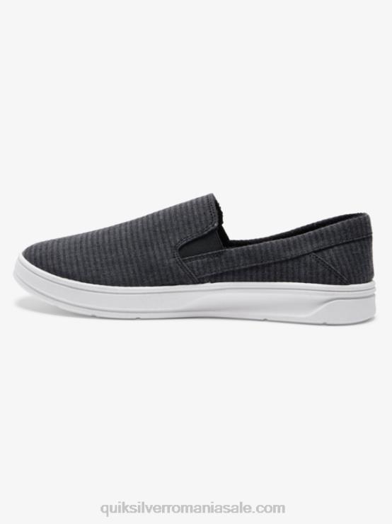 negru pantofi slip-on harbour wharf XT6B1288 bărbați Quiksilver