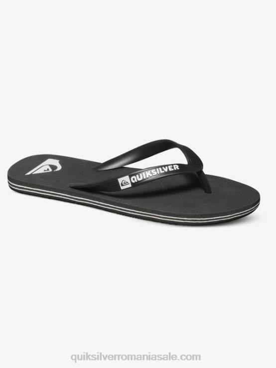 alb negru flip-flops molokai XT6B1591 bărbați Quiksilver