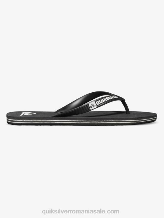 alb negru flip-flops molokai XT6B1591 bărbați Quiksilver