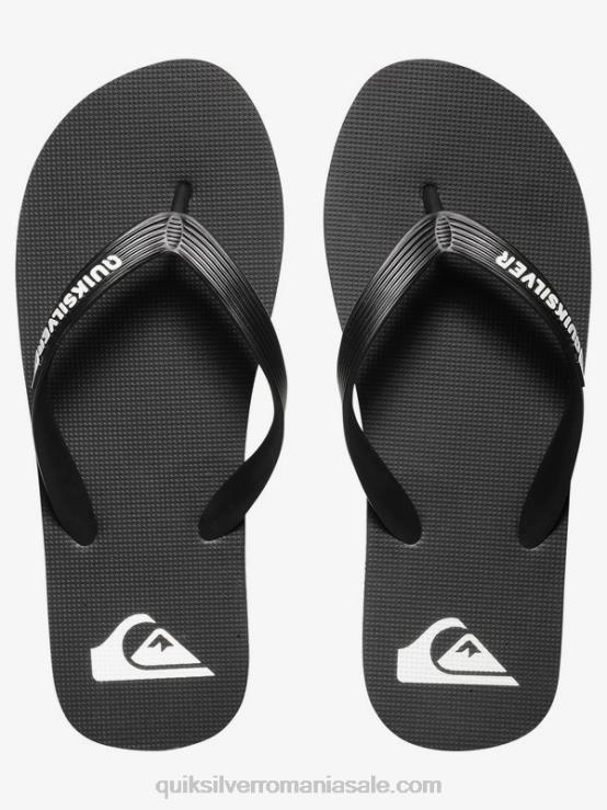 alb negru flip-flops molokai XT6B1591 bărbați Quiksilver
