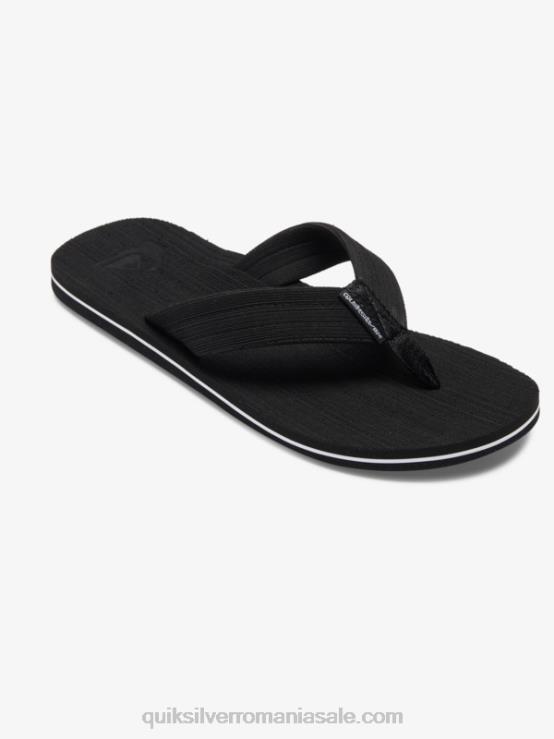 alb negru sandale molokai layback XT6B1249 bărbați Quiksilver