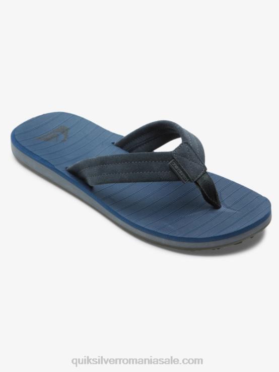 albastru 1 sandale carver din piele intoarsa XT6B878 bărbați Quiksilver