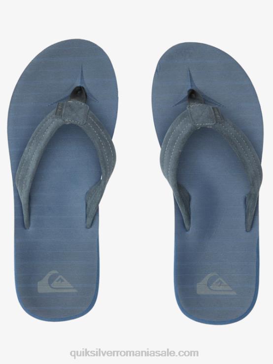 albastru 1 sandale carver din piele intoarsa XT6B878 bărbați Quiksilver