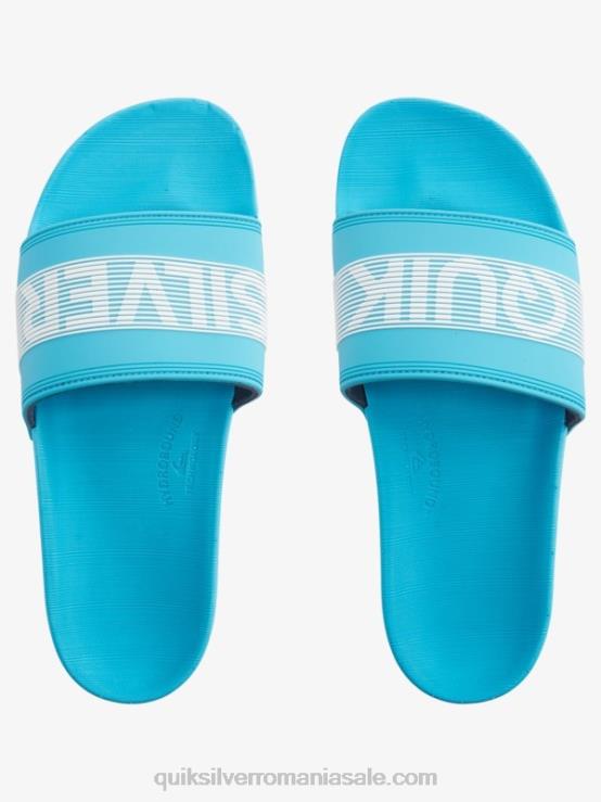 albastru 1 sandale rivi wordmark slider XT6B692 bărbați Quiksilver