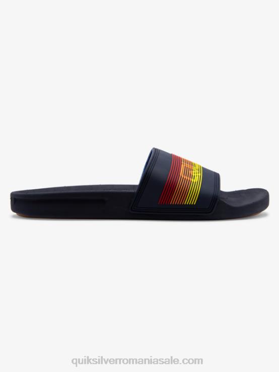 albastru 2 sandale rivi wordmark slider XT6B691 bărbați Quiksilver