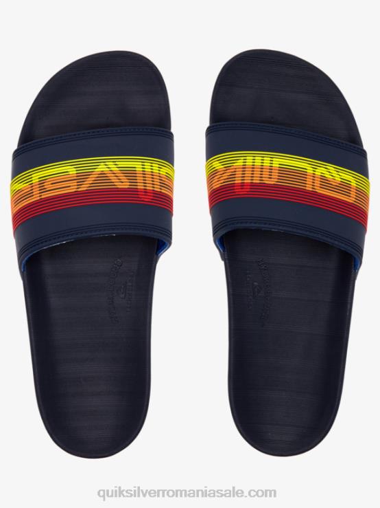 albastru 2 sandale rivi wordmark slider XT6B691 bărbați Quiksilver