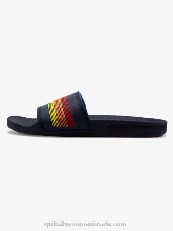 albastru 2 sandale rivi wordmark slider XT6B691 bărbați Quiksilver