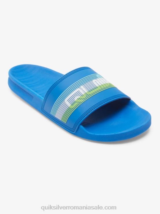 albastru 4 sandale rivi wordmark slider XT6B685 bărbați Quiksilver