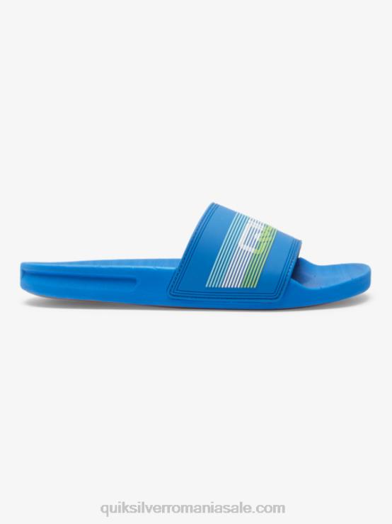albastru 4 sandale rivi wordmark slider XT6B685 bărbați Quiksilver