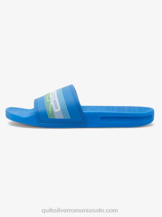 albastru 4 sandale rivi wordmark slider XT6B685 bărbați Quiksilver