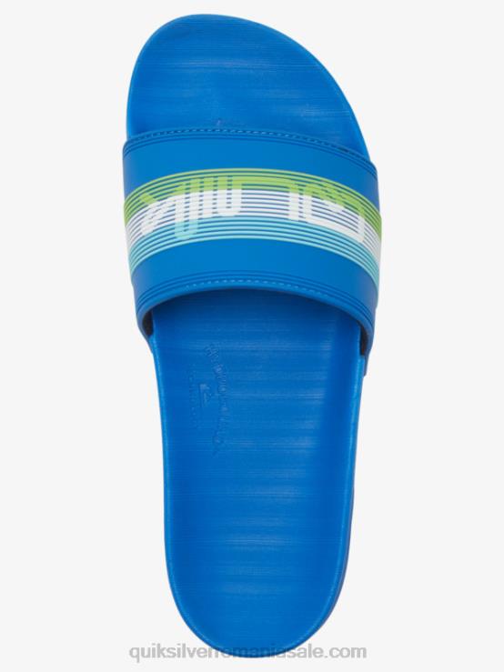 albastru 4 sandale rivi wordmark slider XT6B685 bărbați Quiksilver