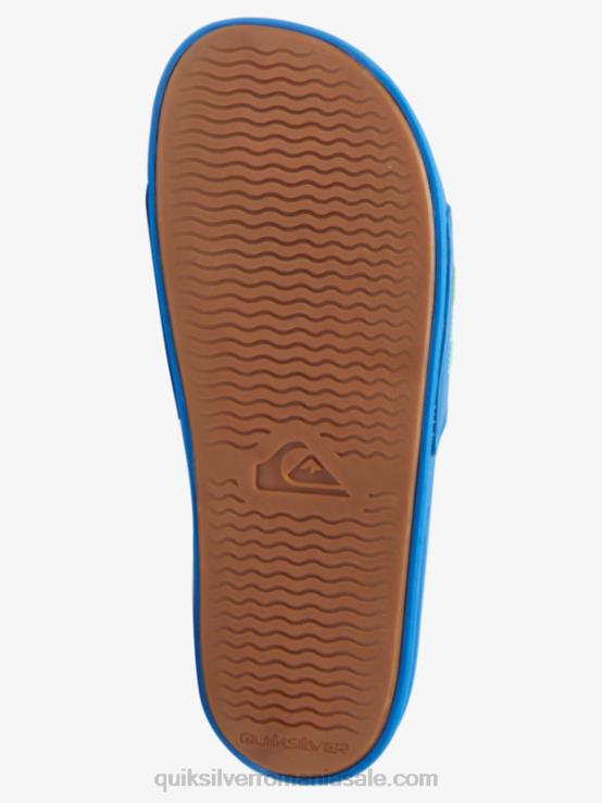 albastru 4 sandale rivi wordmark slider XT6B685 bărbați Quiksilver