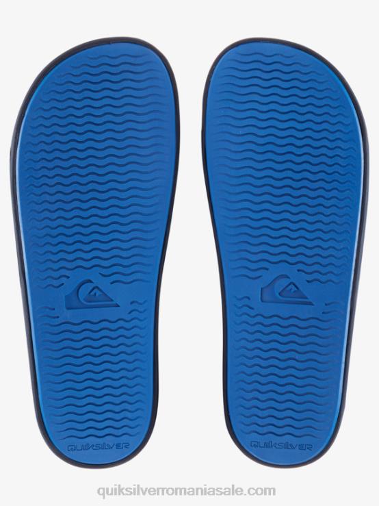 albastru 5 sandale rivi wordmark slider XT6B684 bărbați Quiksilver