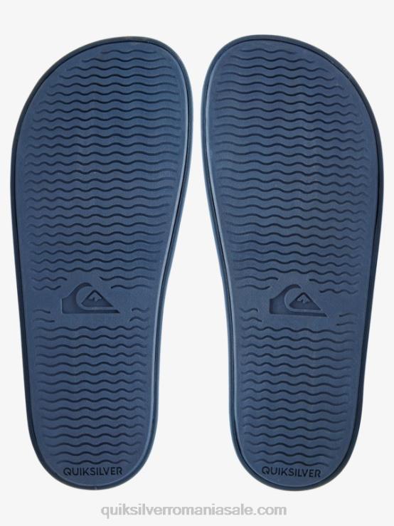 albastru alb glisoare de reglare al glisării rivi XT6B1017 bărbați Quiksilver
