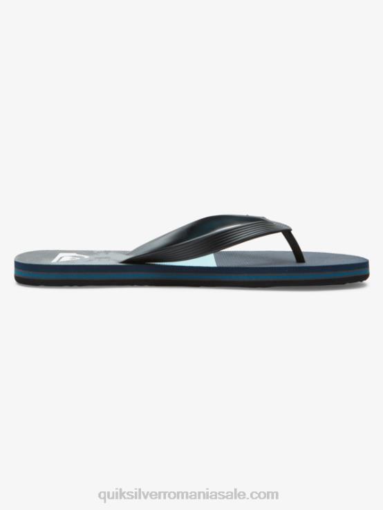 albastru gri flip-flops cu panou molokai XT6B573 bărbați Quiksilver